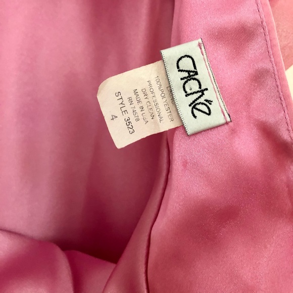 Cache Pink Ombré Silk Halter High Low Gown Dress - Picture 16 of 16